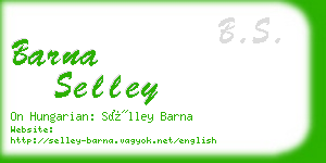 barna selley business card